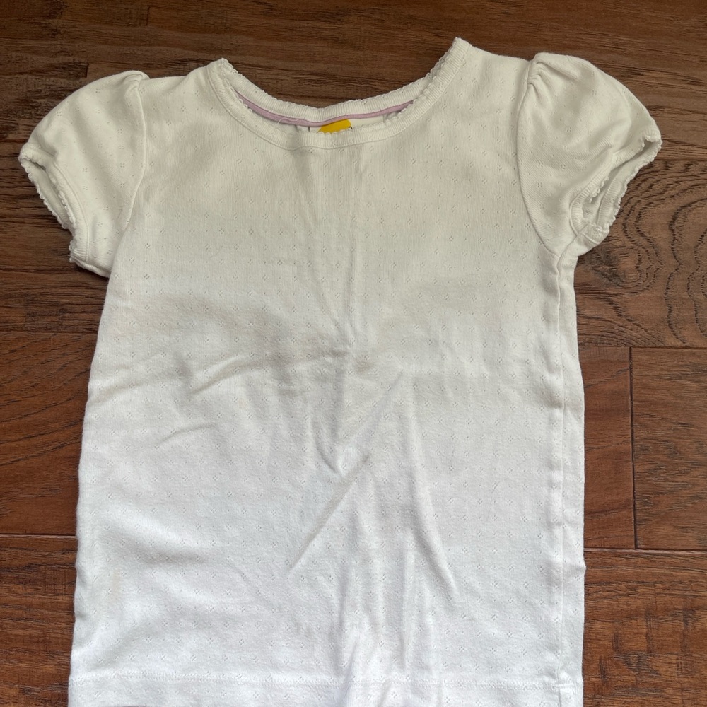 Boden White Pointelle T-Shirt
